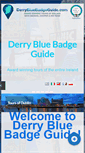 Mobile Screenshot of derrybluebadgeguide.com